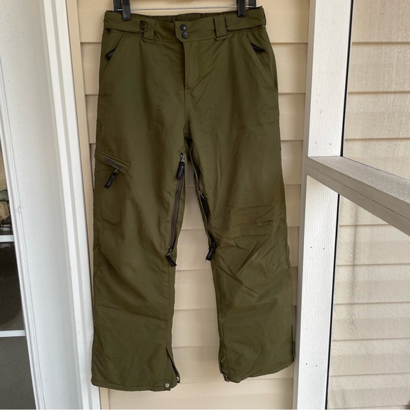 Billabong Pilot olive green ski snowboard pants Medium - Picture 1 of 16